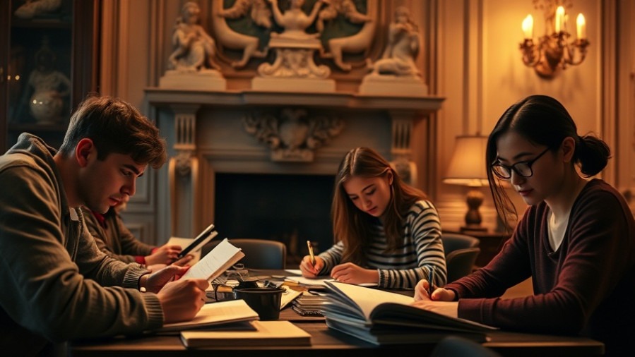 Young adults experiencing a spiritual breakthrough through creative expression in a cozy setting.