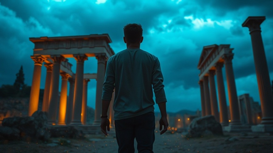 JosephZ prophetic insights inspired by a young man journeying through ancient ruins.