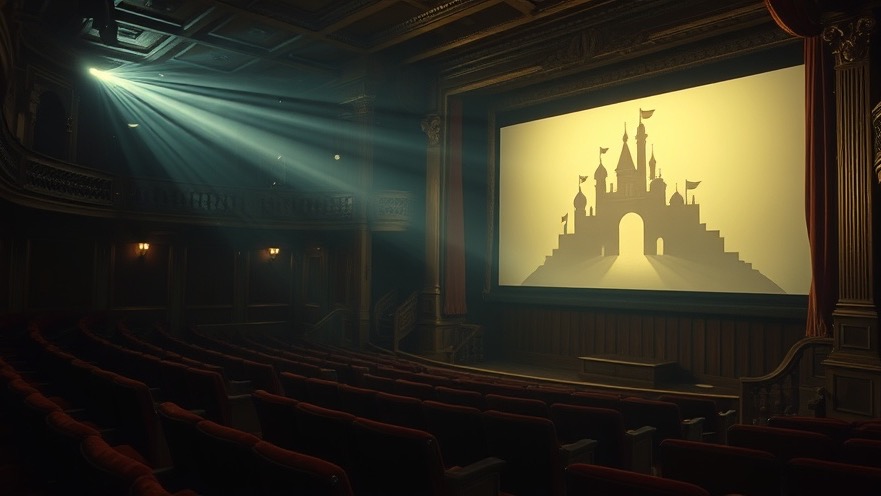 Vintage theater scene reflecting cultural influence on children through nostalgic media narratives.