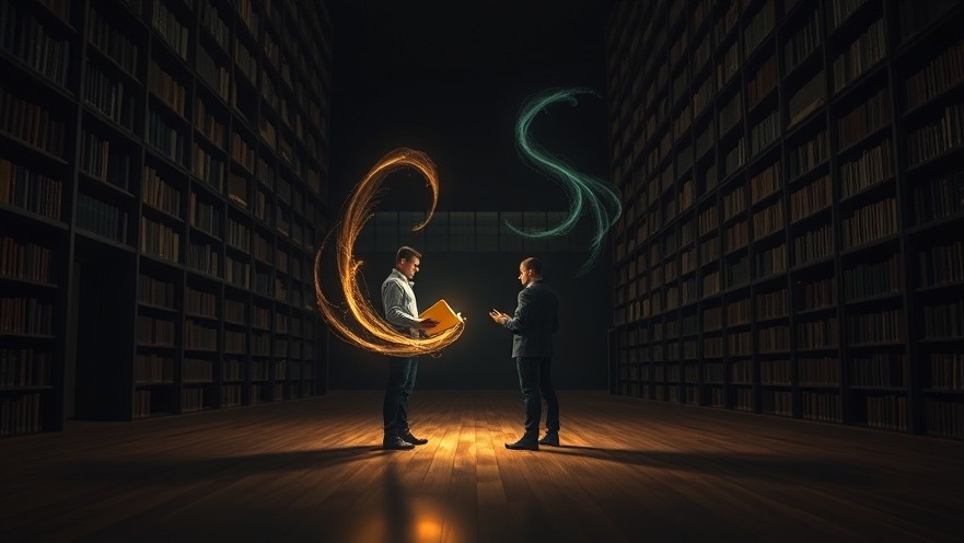 Cinematic depiction of real prophets and false prophets in a dark library, featuring a golden light contrast.