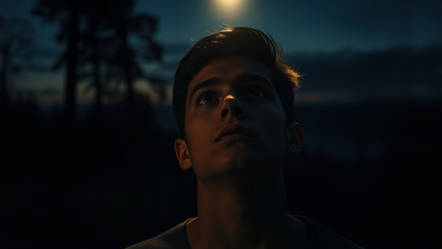 Young adult in cinematic light exploring themes of Mario Murillo, moral decay, and spiritual warfare.