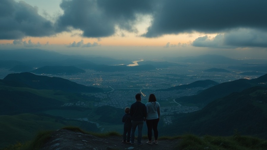 A family united on green hills at dawn, embodying Cindy Jacobs' prophetic voices of healing and revival.