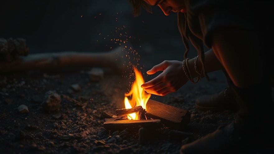 A solitary figure nurturing a flame, embodying faith-driven courage and prayer in action.