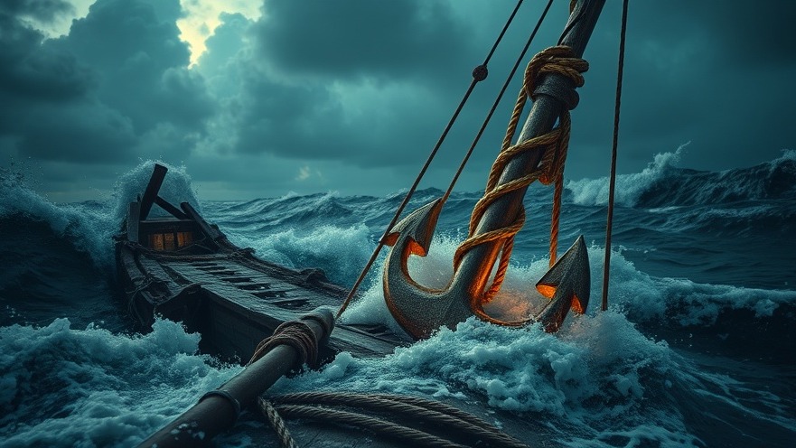 A shipwrecked vessel in a storm symbolizes spiritual warfare and personal breakthrough.