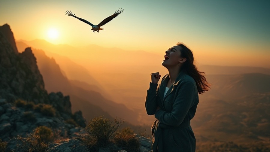 Patricia King highlights prophetic voices through prayer on a rugged mountainside.