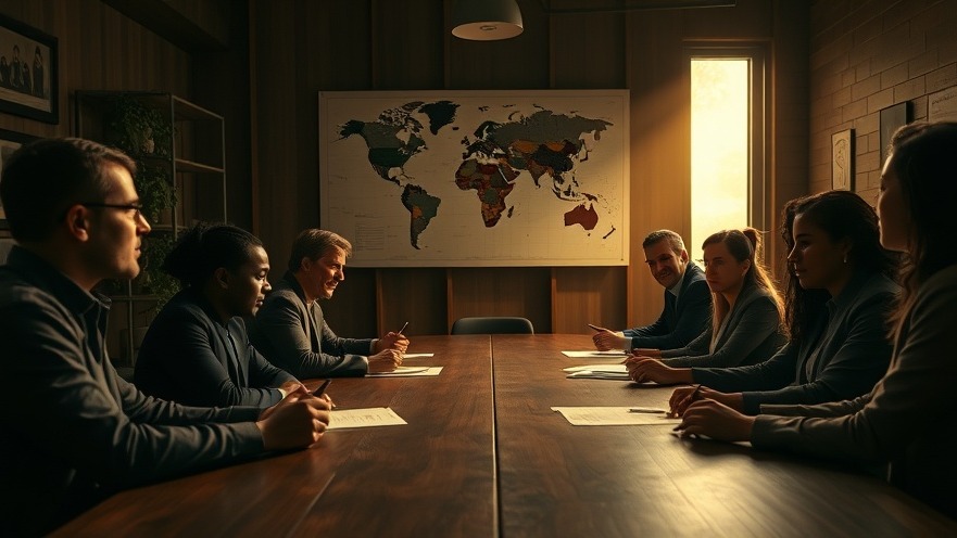 Diverse professionals strategizing on transformation, guided by prophetic voices.