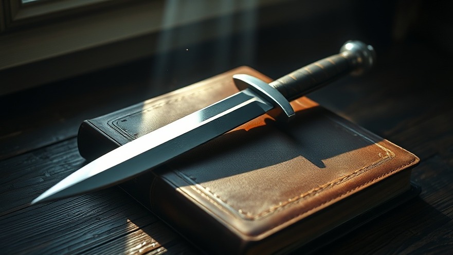 Rick Renner's Revival & Reformation depicted with a silver dagger on a leather Bible.