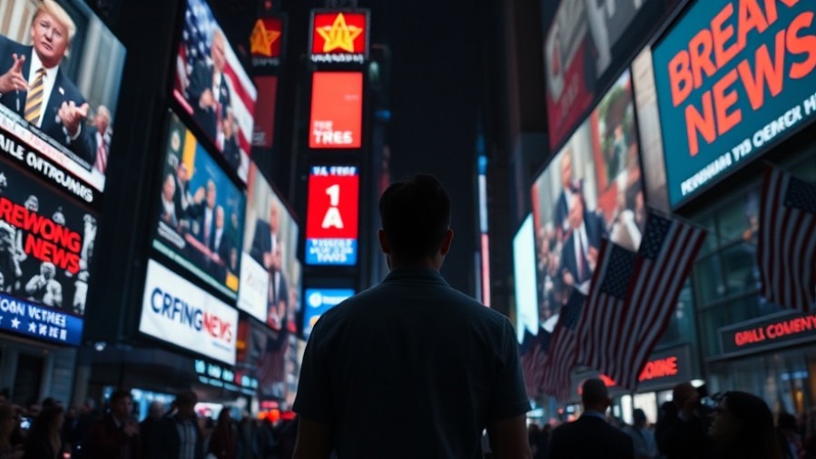 A young man stands in a bustling city square at night, symbolizing the turmoil of Christian Zionists in Church and Politics.