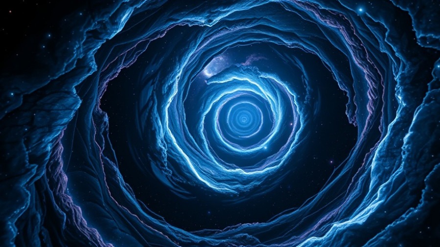 Cosmic vortex symbolizing spiritual discernment and Holy Spirit guidance.