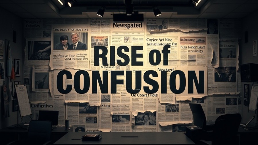Cinematic newsroom scene illustrating conspiracies and misinformation featuring Lance Wallnau.