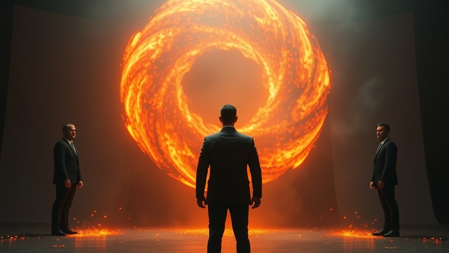 A man represents prophetic voices of spiritual growth, framed by swirling fire and digital elements.