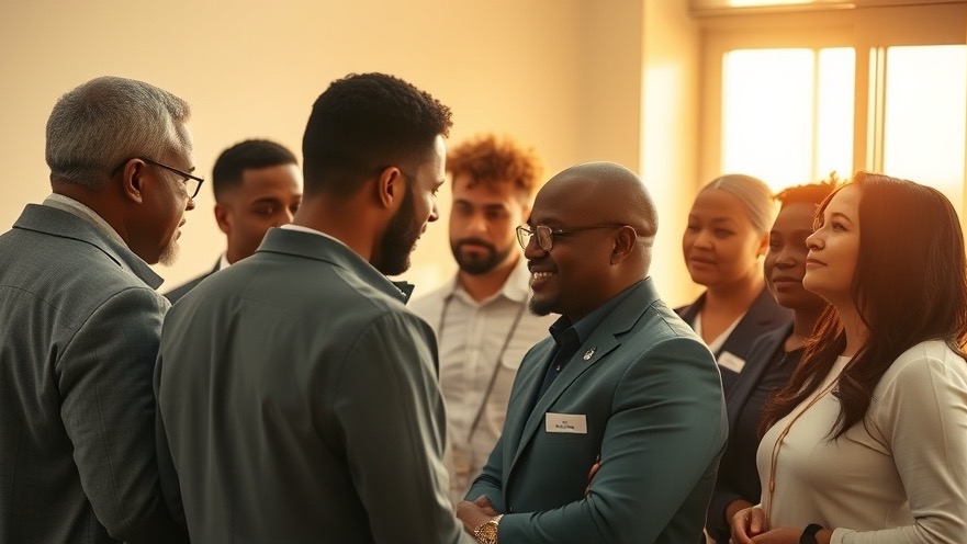 Unified believers discussing prophetic insights in a warmly lit room.