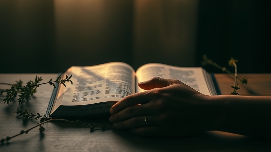 A serene scene of prayer with an open Bible, embodying Rick Renner's teachings on Spiritual Warfare.