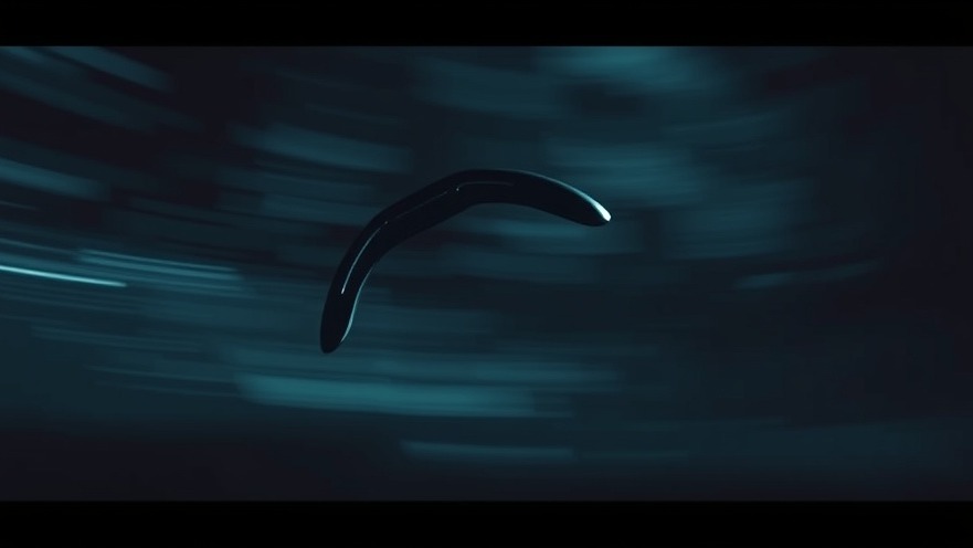 Boomerang in motion symbolizing the power of mercy and forgiveness.