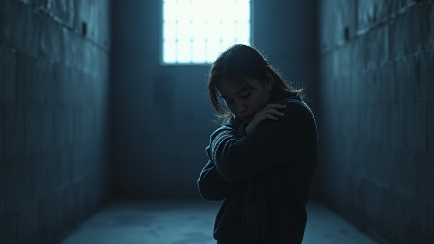 A young woman embodies spiritual health, reflecting inner conflict and the need for compassion.