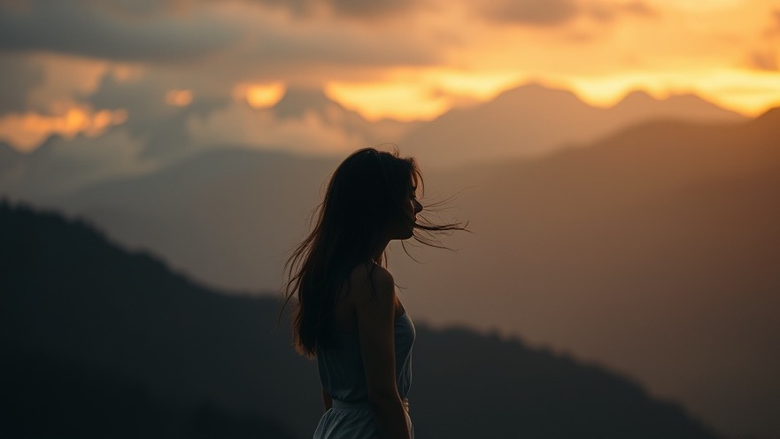 A serene moment of true worshippers connecting with God amid a dawn-lit mountain backdrop.