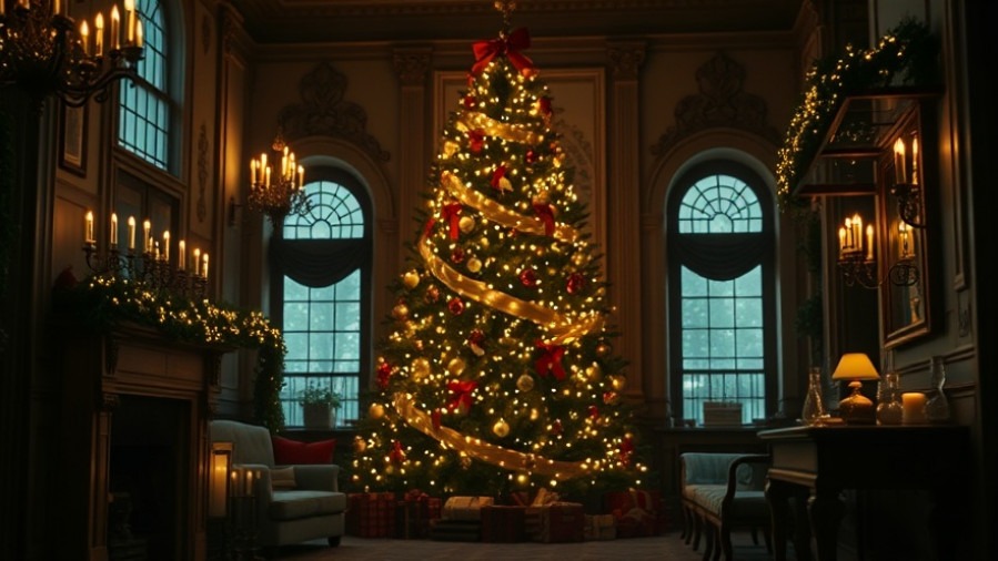 A cozy Christmas scene depicting joy and miracles with a beautifully lit tree.