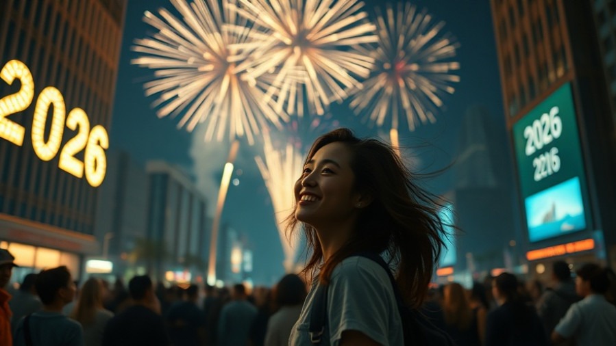 A joyful young woman amid 2026 celebrations, reflecting on prophetic words for personal breakthrough.