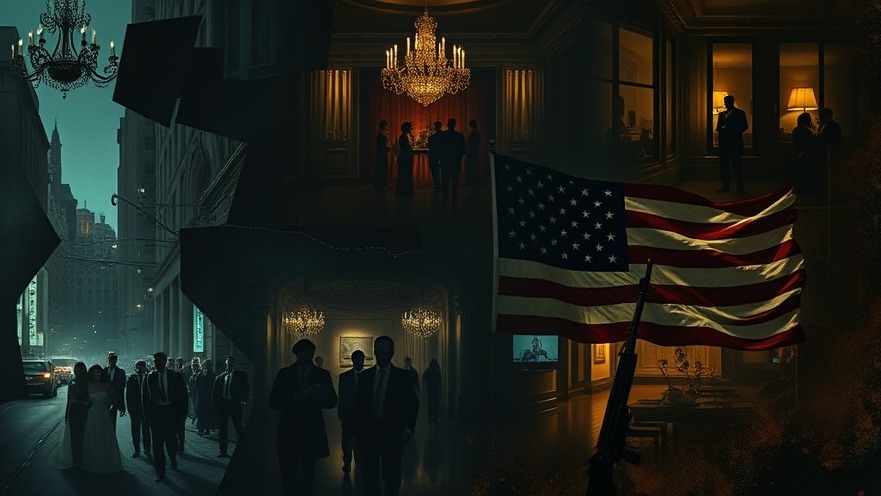 Cinematic collage of Lance Wallnau's spiritual warfare themes in political violence.