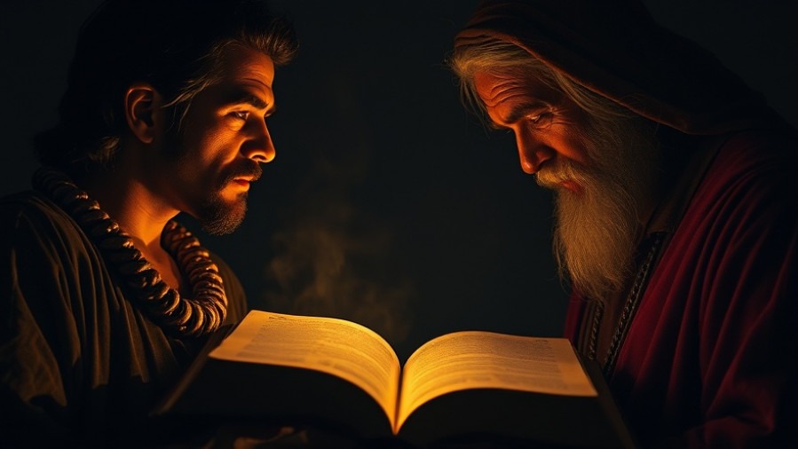 Dramatic scene of Lazarus and the rich man, showcasing spiritual discernment and Joseph Z teachings.