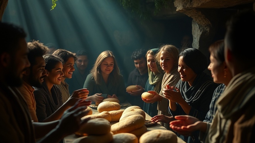 A warm gathering showcasing daily dependence and divine provision, inspired by Rick Renner.