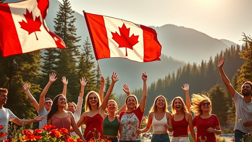 Joyful Christian celebration of Canada Day outdoors, showcasing national identity and unity.