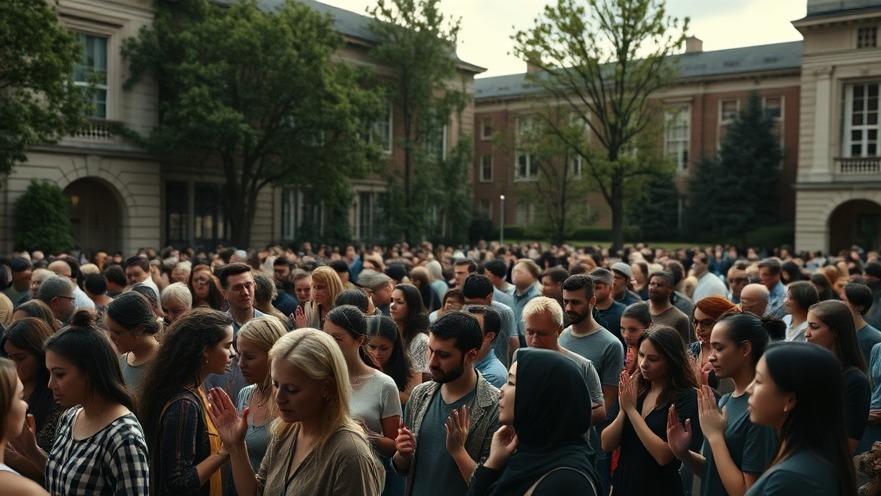 James Goll's power of prayer unites a diverse crowd in emotional healing outdoors.