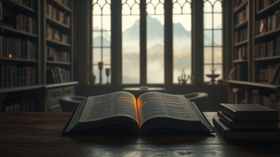 A serene study with an open Bible, embodying prophetic insight and spiritual gifts.