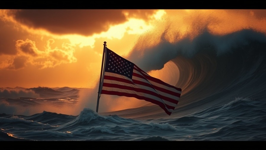 Cinematic stormy sea scene, embodying prophetic insights and Psalm 91 themes.