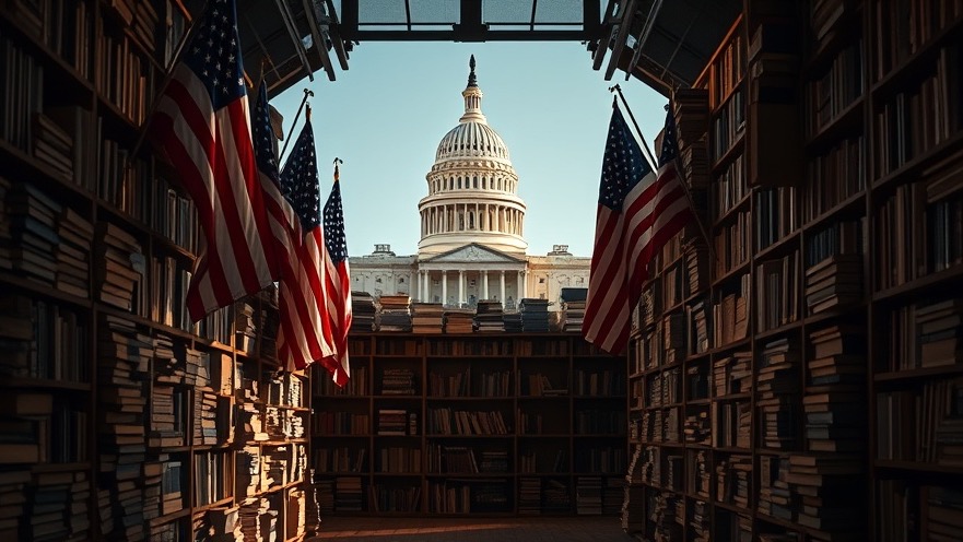 Dimly lit studio of faith-driven conservatives, featuring books and U.S. Capitol backdrop.