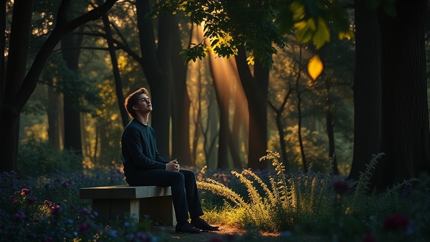 A solitary figure in a serene forest, embodying prophetic believers and spiritual breakthroughs.