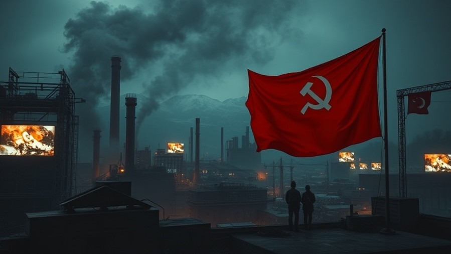 A cinematic depiction of communism's impact on modern society, highlighting spiritual warfare.