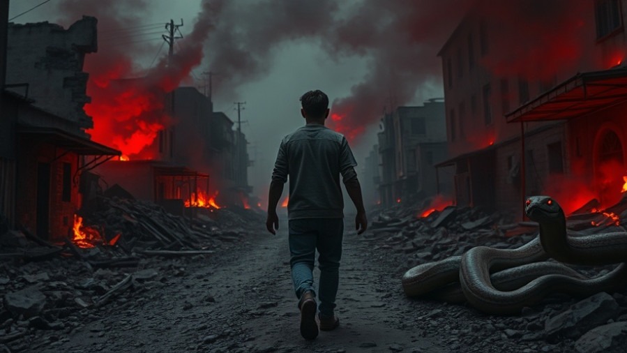 A young man walks a rocky road through a dystopian world, embodying prophetic believers' journey toward personal breakthrough.