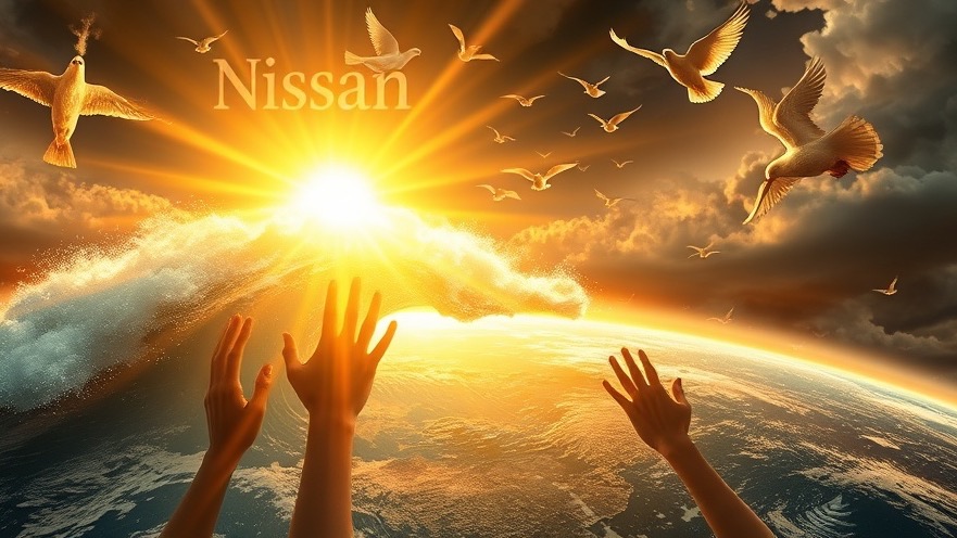 Golden wave of light over Earth map, symbolizing Nissan miracles and spiritual awakening.