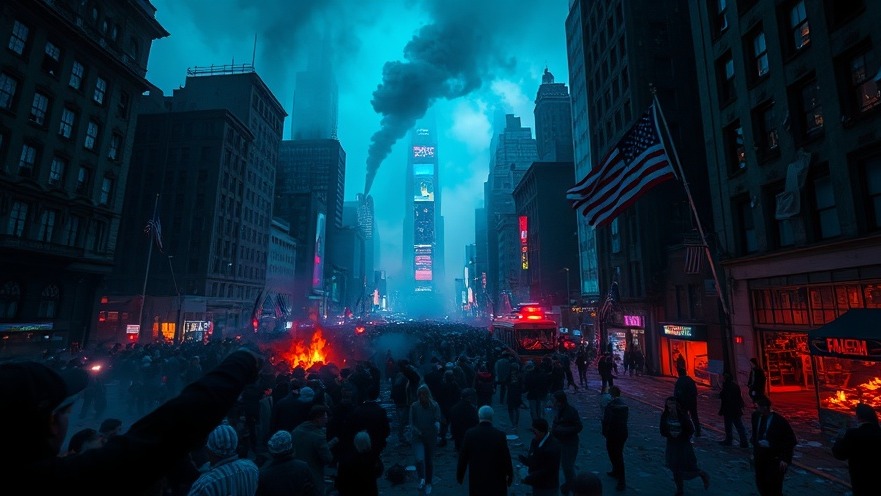 Cinematic chaos reflecting Lance Wallnau's Prophetic Insights for faith-driven conservatives.