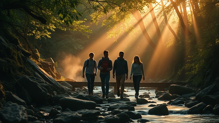 Young adults seeking personal breakthrough in prophetic messages amid nature's beauty.