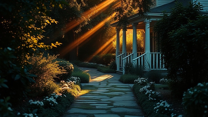 Peaceful garden path showcasing faith-driven conservatives' insights with Rick Renner.