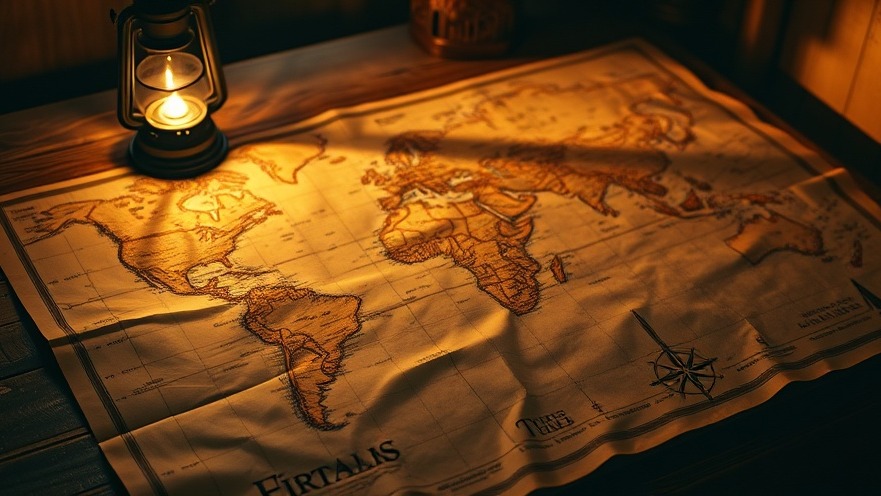 Cinematic vintage map symbolizing prophetic messages in revival and reformation.