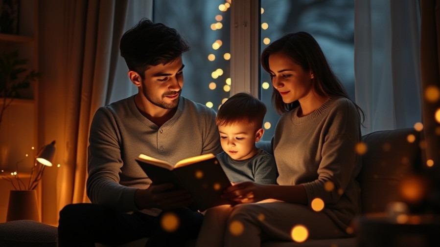 A family experiencing Holy Spirit guidance in a serene, warm setting.