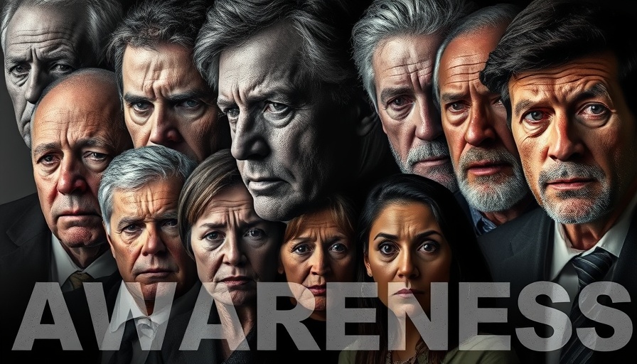 Dramatic collage highlighting unspoken disaster, serious expressions.