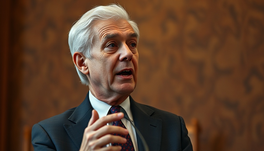 Elderly man speaking passionately, delivering a speech indoors.
