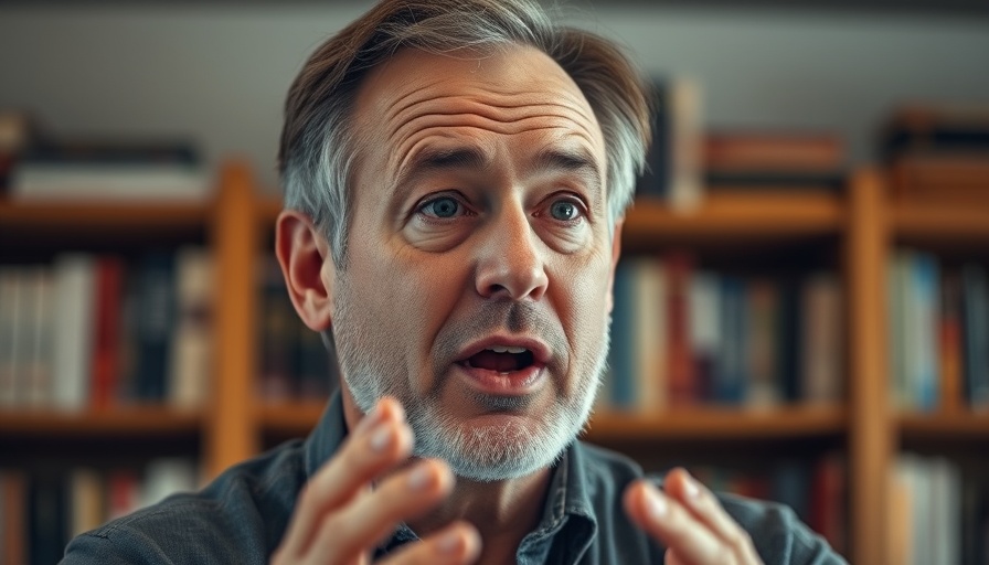 Middle-aged man discussing the concept of the Holy Spirit being like wind.