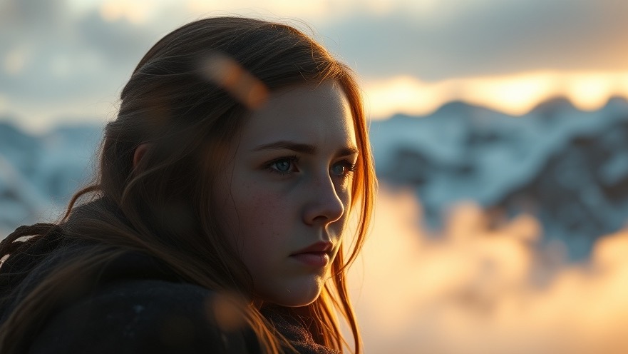 Determined girl in warm light symbolizing spiritual warfare and prophetic insight.