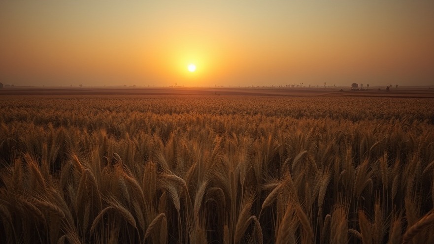 Cinematic dawn over Middle Eastern fields symbolizes spiritual warfare and the power of prayer.