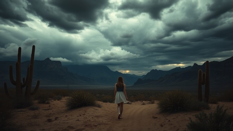 Young woman in a desert symbolizes Patricia King's true unity and Moravian prayer movement.