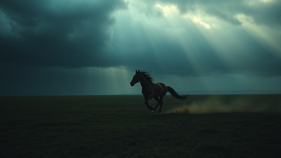 A horse runs powerfully in a vast field, symbolizing prayer revival and church transformation.