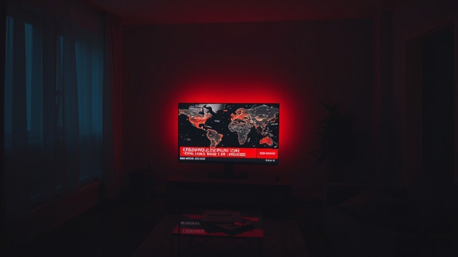 Cinematic apartment scene with breaking news on faith-driven conservatives and Lance Wallnau.