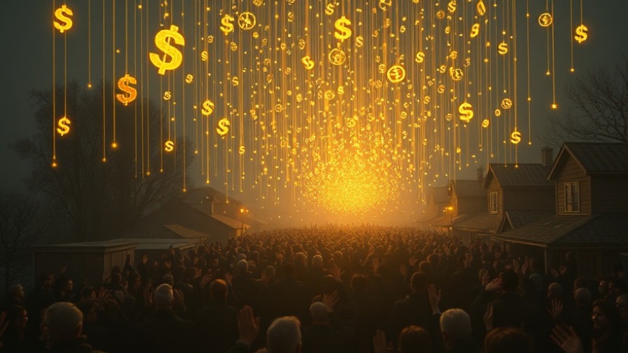Cinematic scene of faith-filled giving showcasing Christ-centered prosperity.
