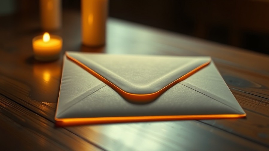 Ethereal envelope glowing with gold invites worship and prophetic prayer for spiritual intimacy.