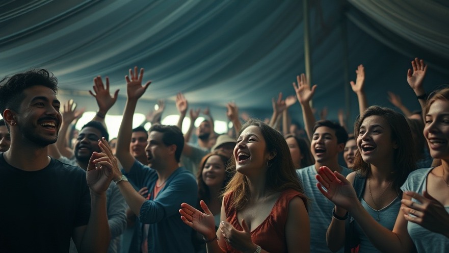 Youth volunteerism and faith-driven service in an uplifting gathering led by Mario Murillo.